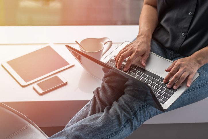 digital-communication-lifestyle-blog-writer-person-using-mobile-smart-device-or-woman-user-typing-on-computer-laptop-working-online-via-wireless-internet-technology